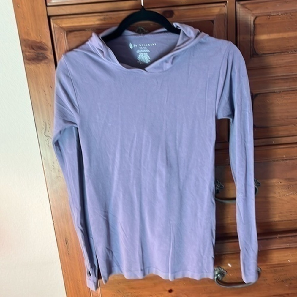 Free People Movement Periwinkle Hooded Top Size XS/S NWOT